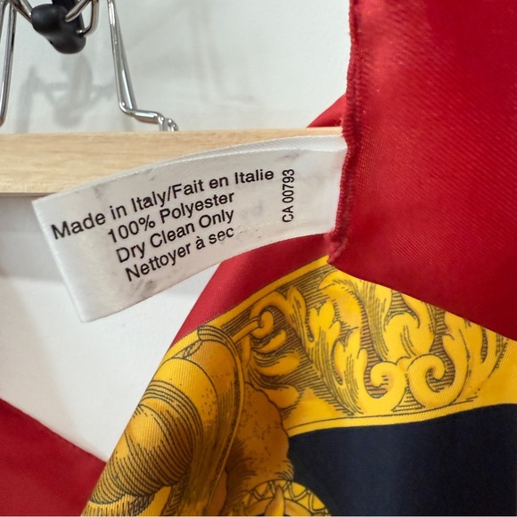 Zodiac Scarf Made In Italy by Isotoner inRed, Gold and Navy Signature Collection - Picture 12 of 14